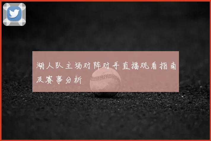 湖人队主场对阵对手直播观看指南及赛事分析